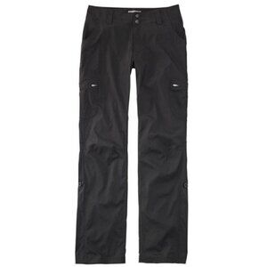 L.L. Bean Women's Vista Trekking Pants, Mid-Rise Straight-Leg, Black, Size 10
